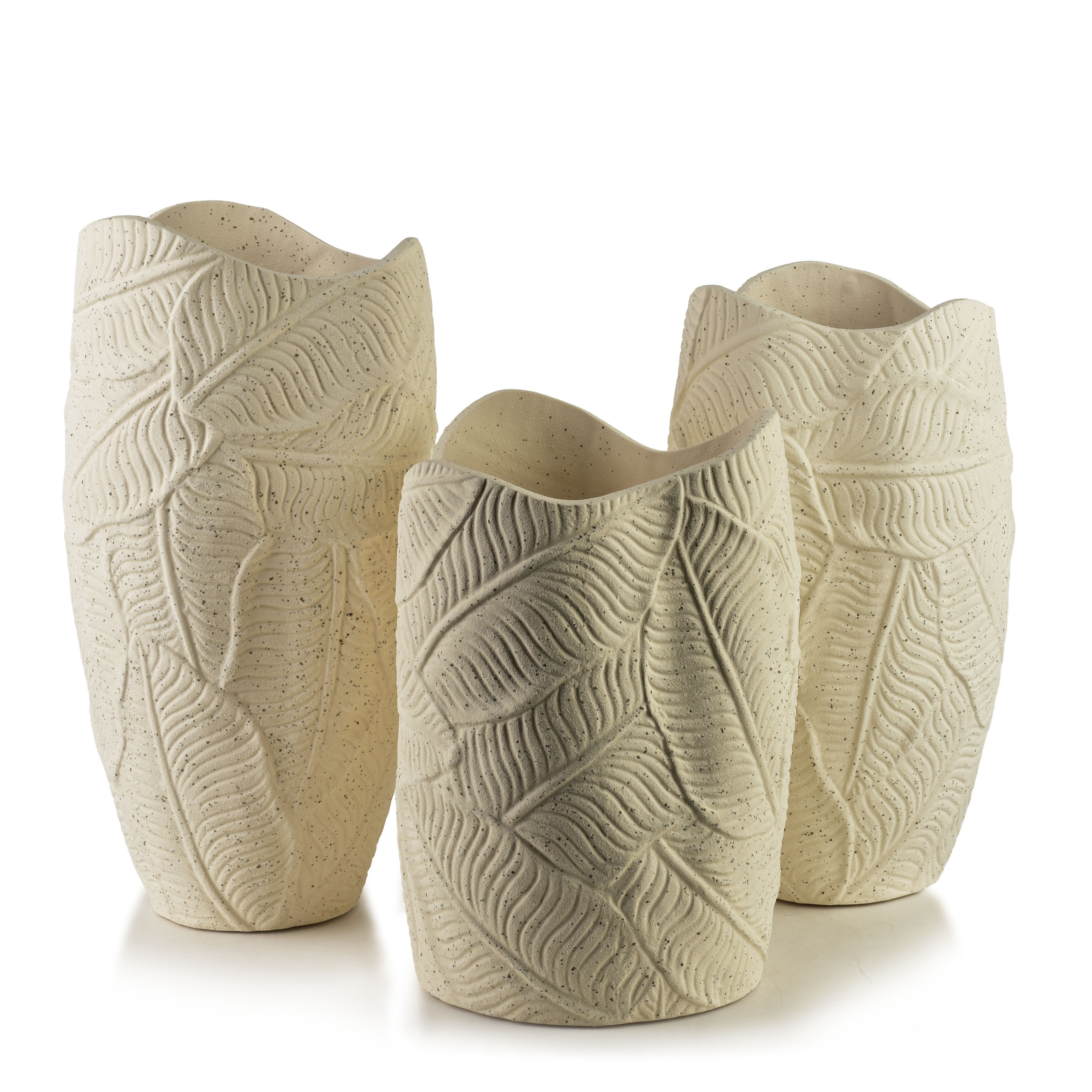 Maljakko poliresiini Mondex Manon 15x15x25 beige 1kpl