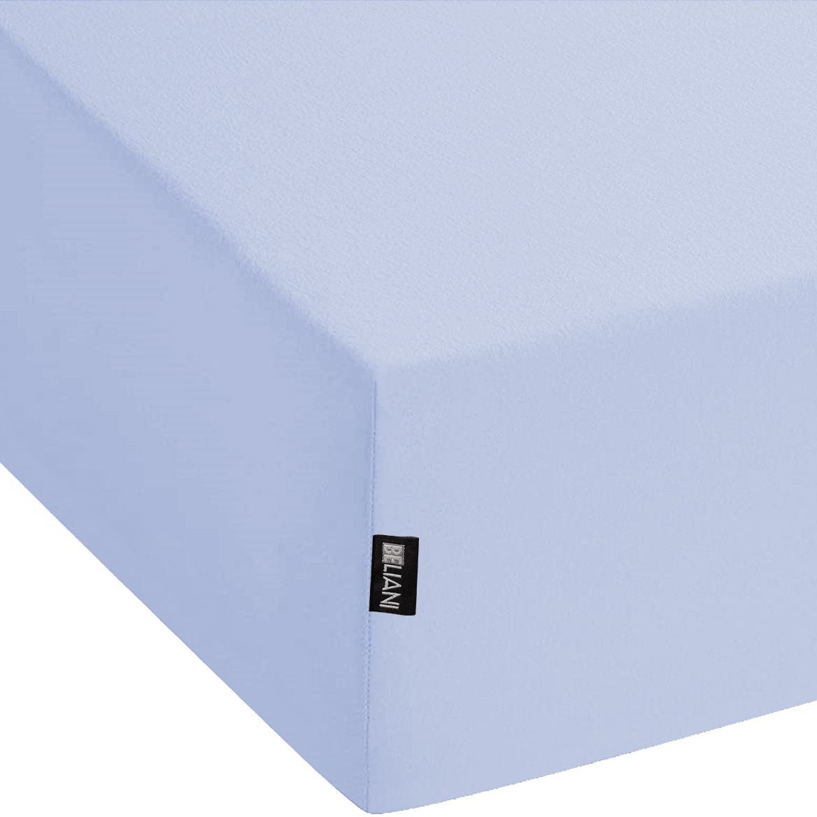 Muotoonommeltu lakana JANBU puuvilla 180 x 200 cm Vaaleansininen