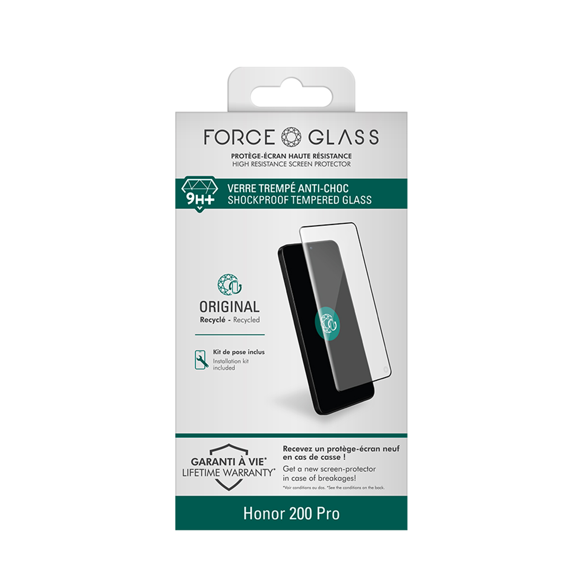 Näytönsuoja Honor 200 Pro Karkaistua Lasia 3D Iskunkestävä 9H+