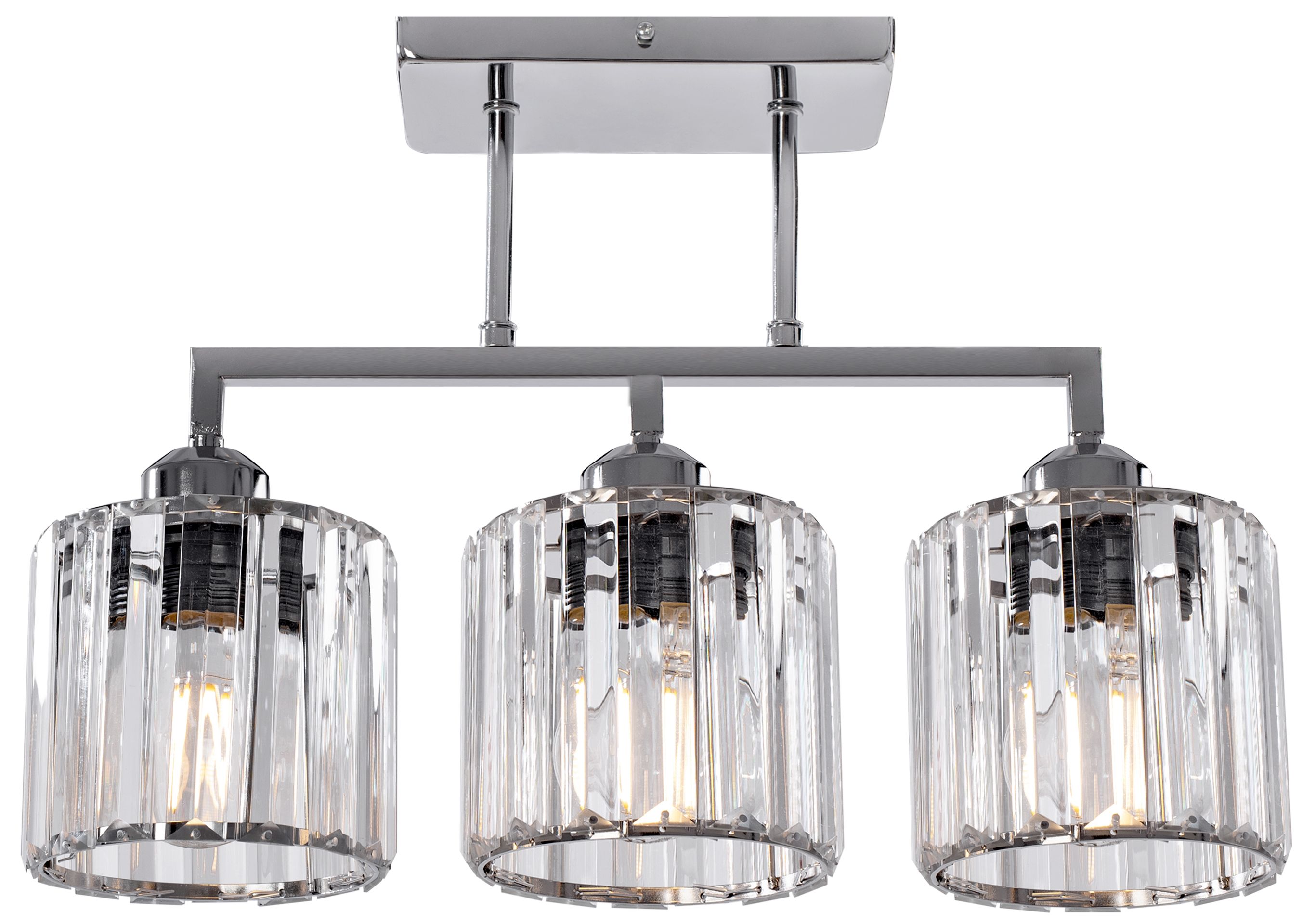 TOOLIGHT riippuva kattovalaisin 392228 GLAMOUR harmaa, 25x46x25cm