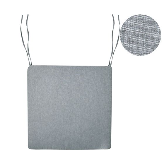 Puutarhatuolin istuintyyny SASSARI PREMIUM 46 x 46 cm Meleerattu harmaa