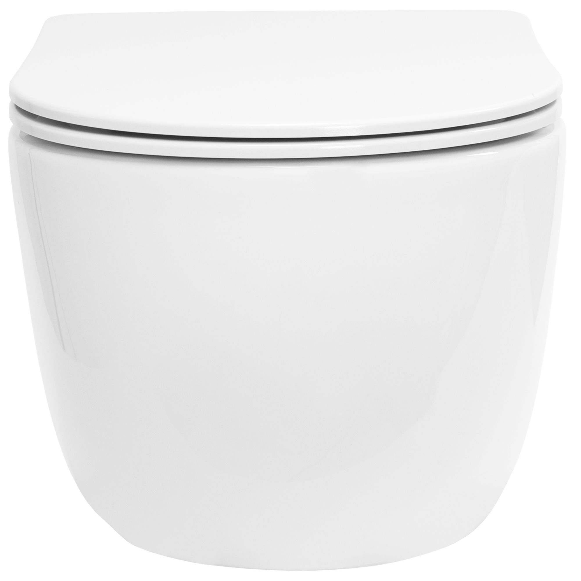 REA Seinä-WC OLIVIER DUROPLAST/FLAT/ZM valkoinen, 49X37X30,5CM