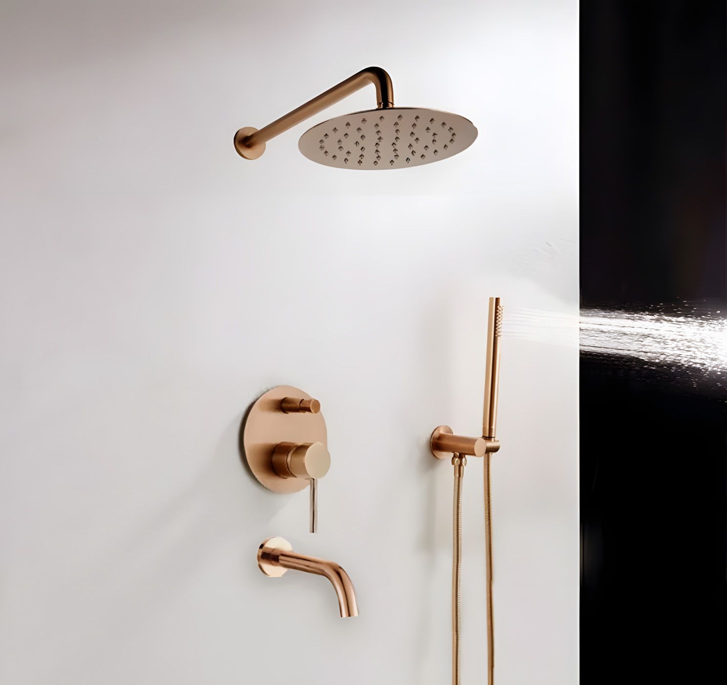 REA suihkusetti LUNGO ruusukulta, 38, 5X16X9CM