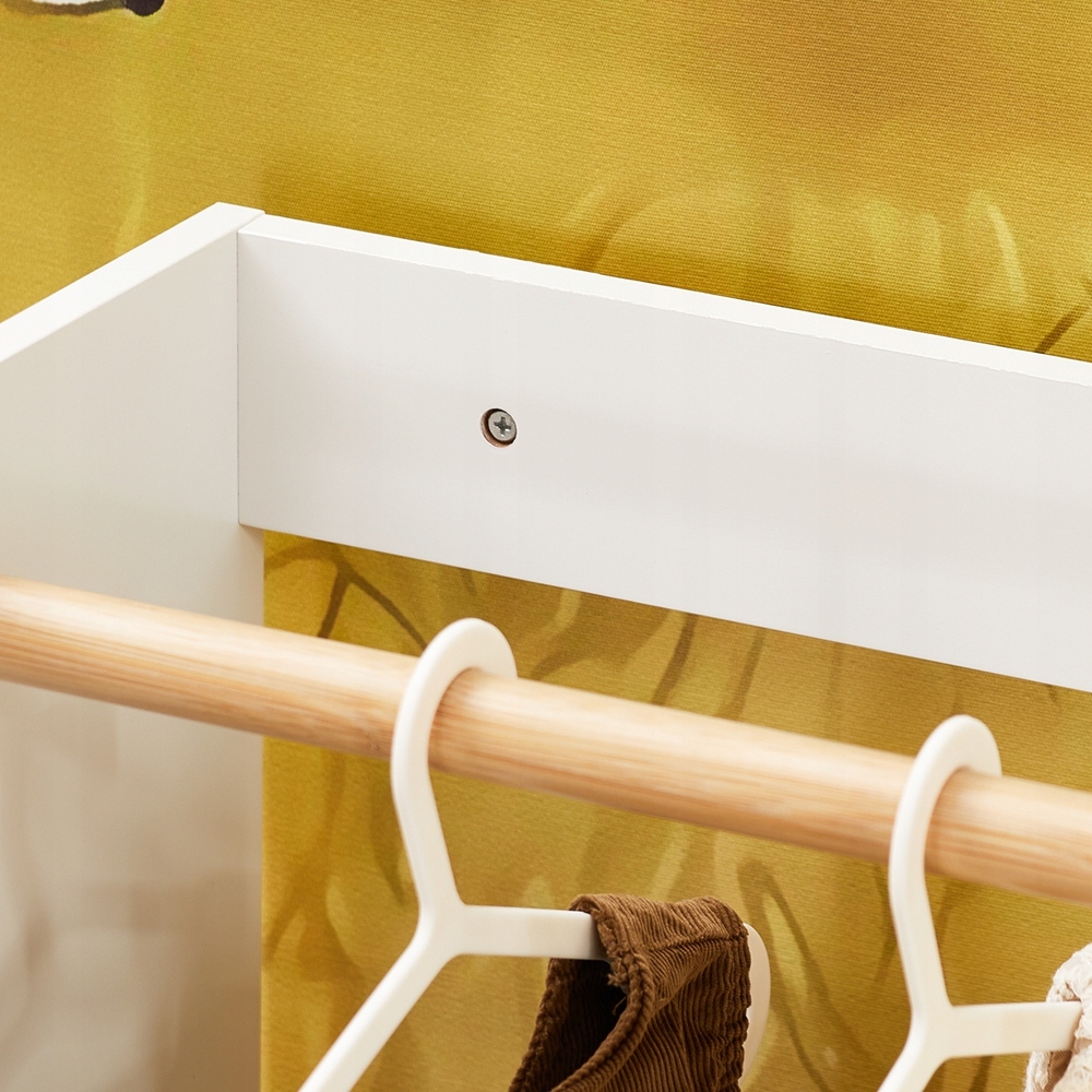 SoBuy Lastenvaateripustin ekologinen laadukas lastenvaatekaapille KMB110-W