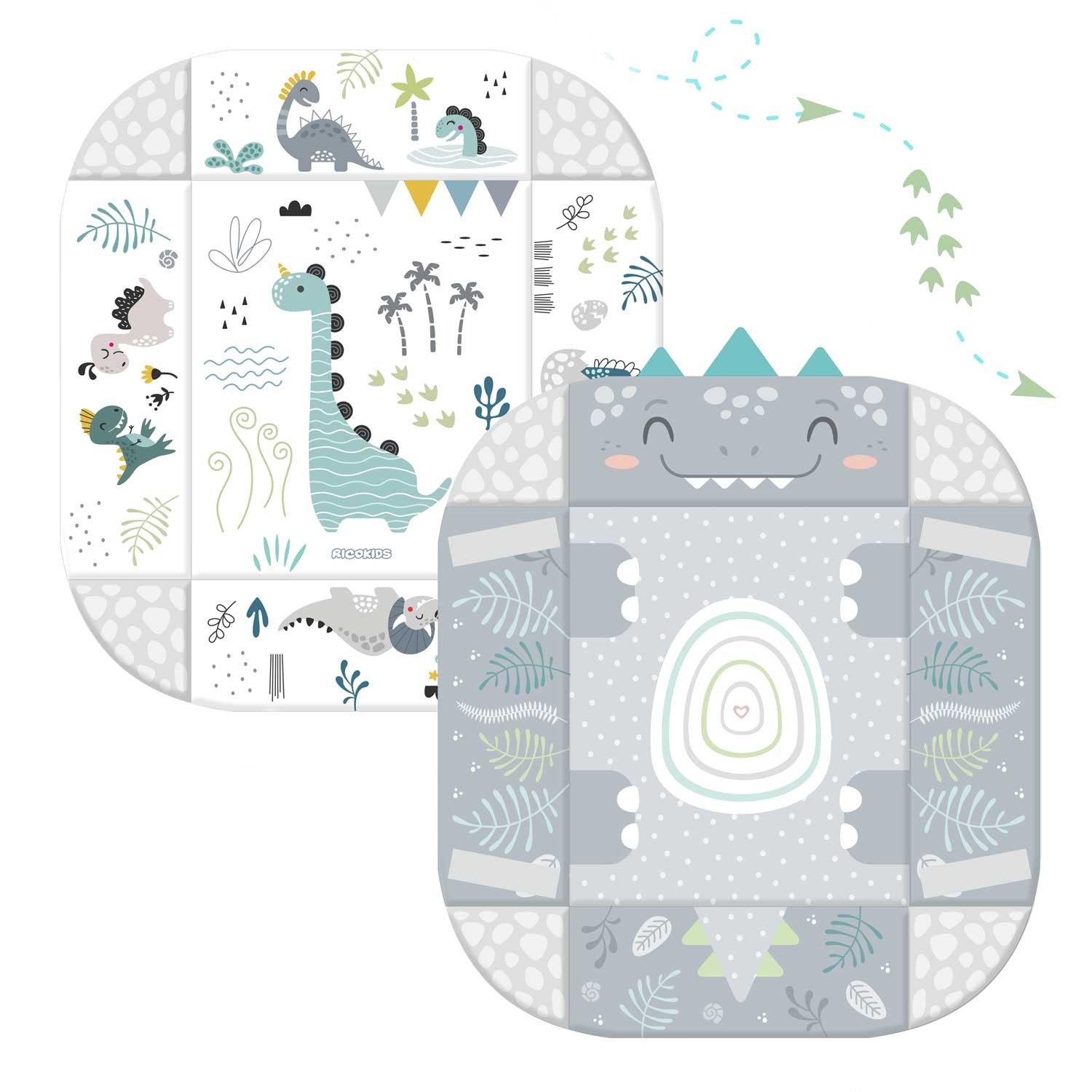 Interaktiivinen opetusmatto 110 x 100 cm Nessi Ricokids