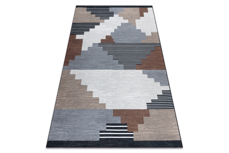 ANTIKA 126 tek matto, moderni geometrinen - beige / harmaa 120x170 cm