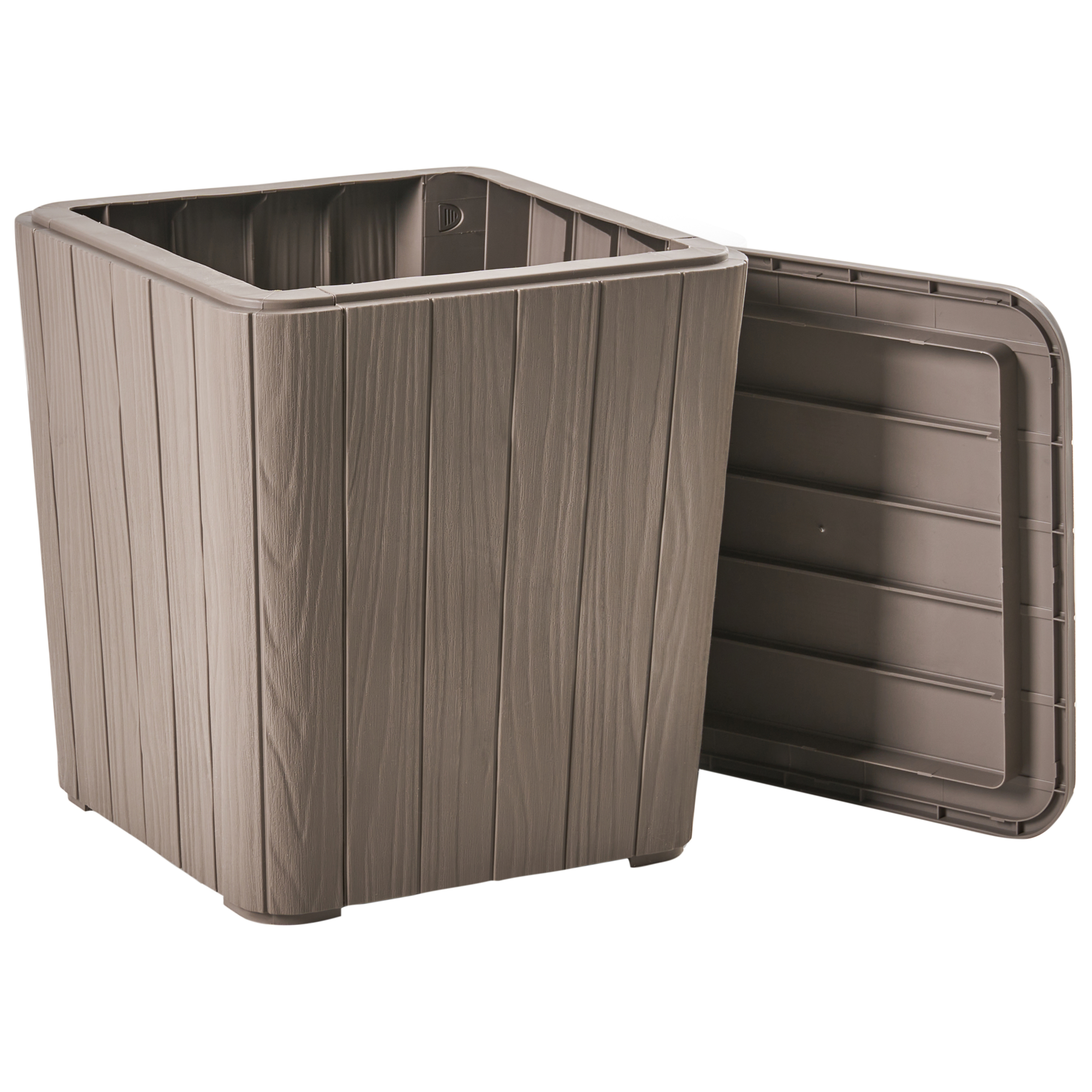Säilytyslaatikko SARANDI 40 cm 40 cm Ruskeanharmaa