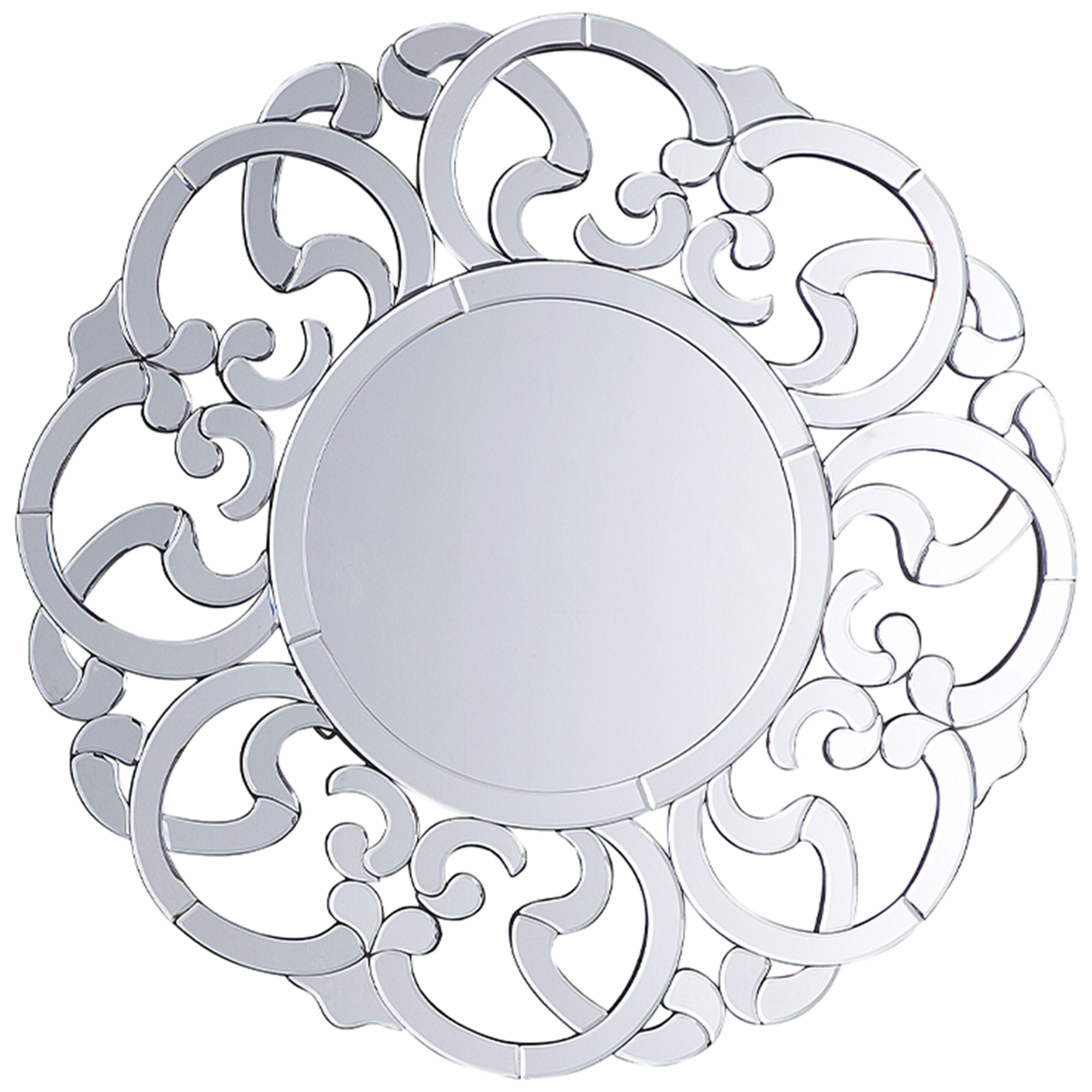 Seinäpeili MORNAIX 70 cm 70 cm Hopea