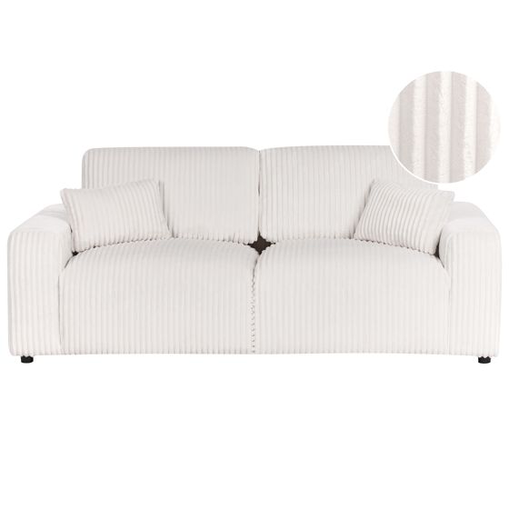 SANDORA vakosametti Luonnonvalkoinen 3-istuttava