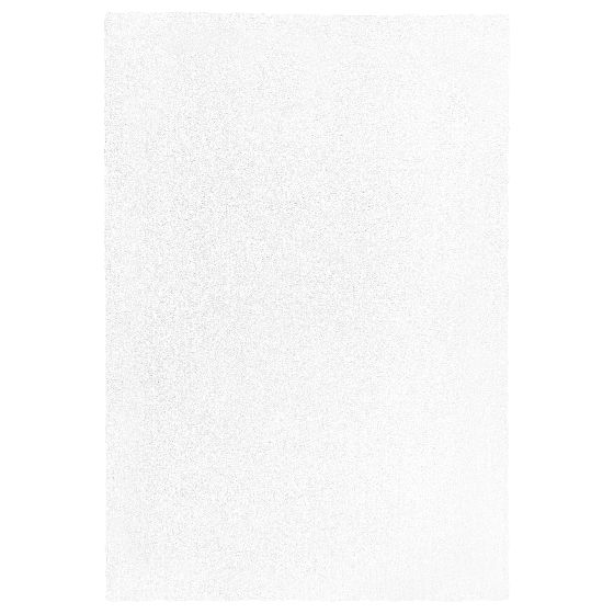 Korkeanukkainen matto DEMRE Valkoinen 140 x 200 cm