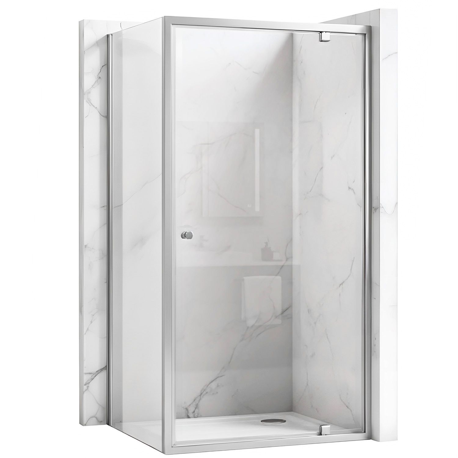 REA Suihkukaappi Primo Swing 90x80 kromi, 90X80X190CM