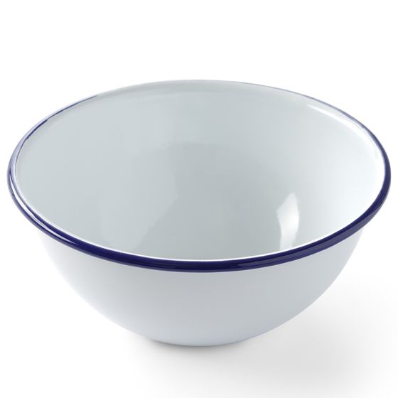 Valkoinen emaloitu kulho, halkaisija 160 mm, Hendi 621288