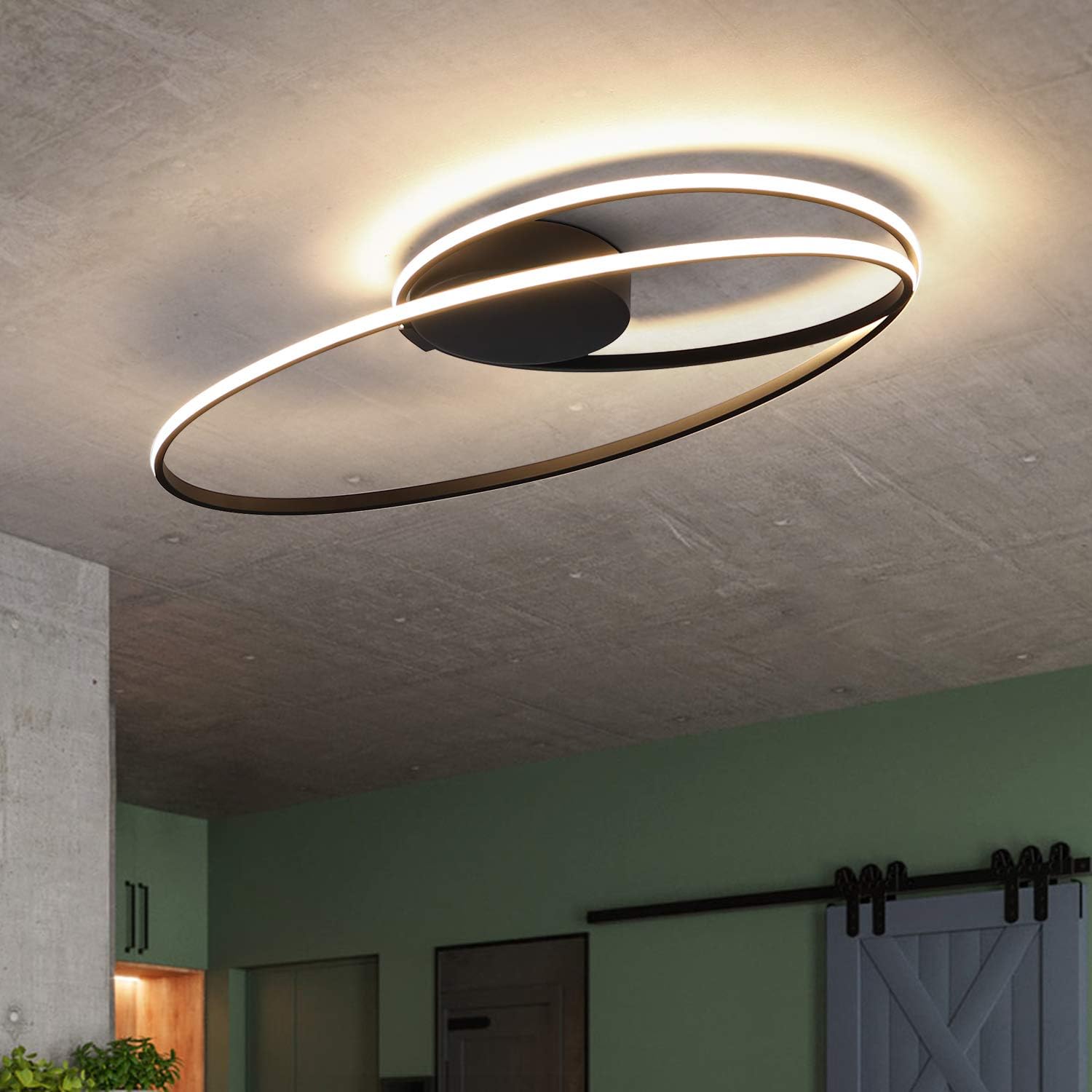 NETTLIFE LED - kattovalaisin, olohuoneeseen, 36W, olohuonevalaisin, makuuhuoneeseen, 3000K, lämmin Valkoinen