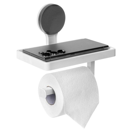 WC-paperiteline imukuppihyllyllä