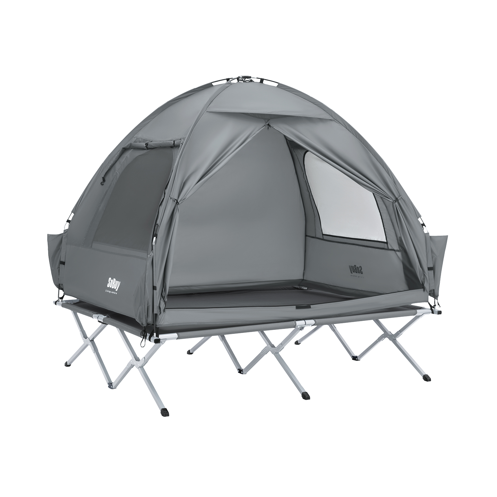 SoBuy 3-in-1 teltta OGS32-II-L-HG ekologinen kestävä