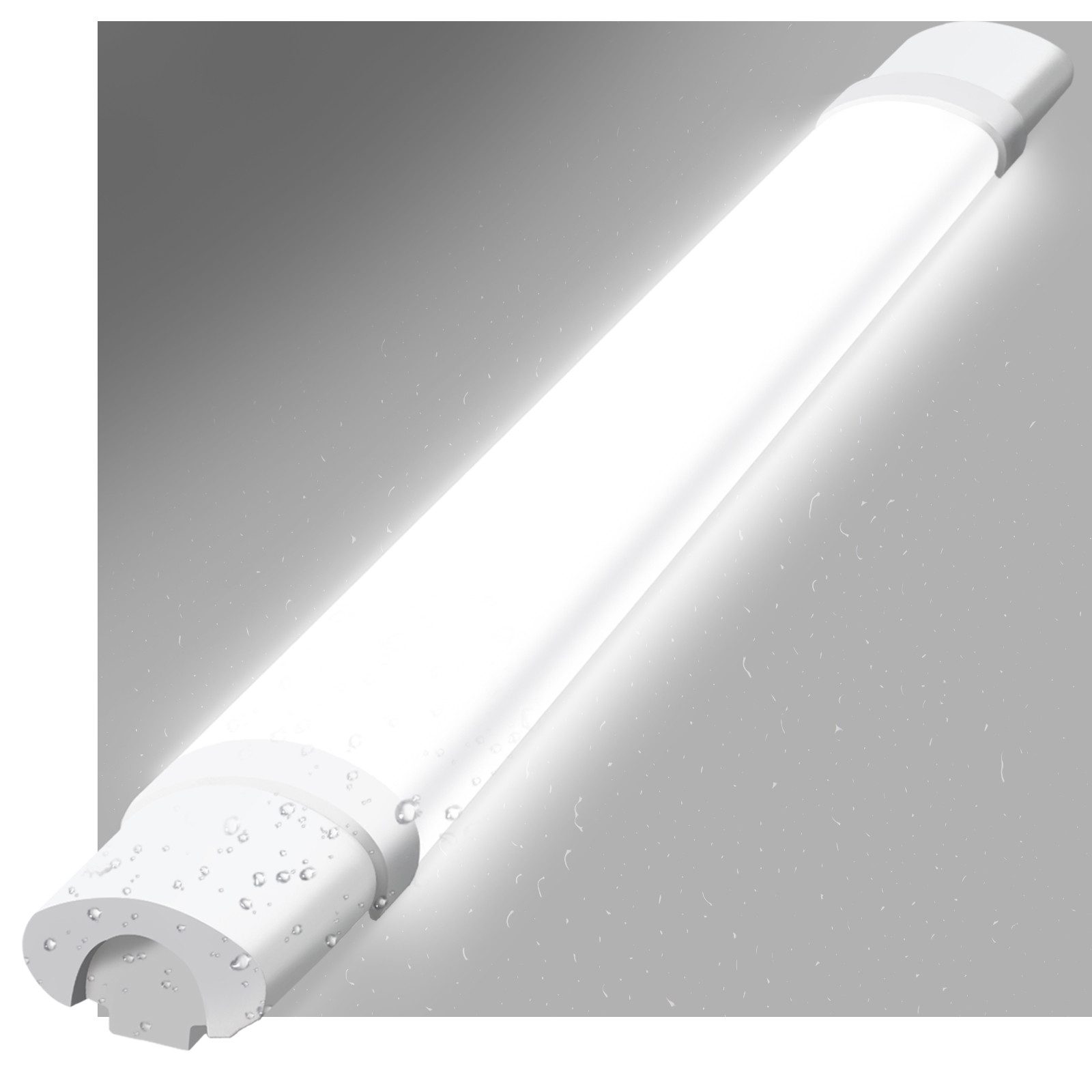 NETTLIFE 2 90CM Kosteudenkestävä, LED - kattovalaisin -24W, 3000LM Kattovalaisin, työpajalamppu, LED - putki, IP65 Vedenpitävä, 5000K