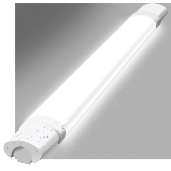 NETTLIFE 2 90CM Kosteudenkestävä, LED - kattovalaisin -24W, 3000LM Kattovalaisin, työpajalamppu, LED - putki, IP65 Vedenpitävä, 5000K