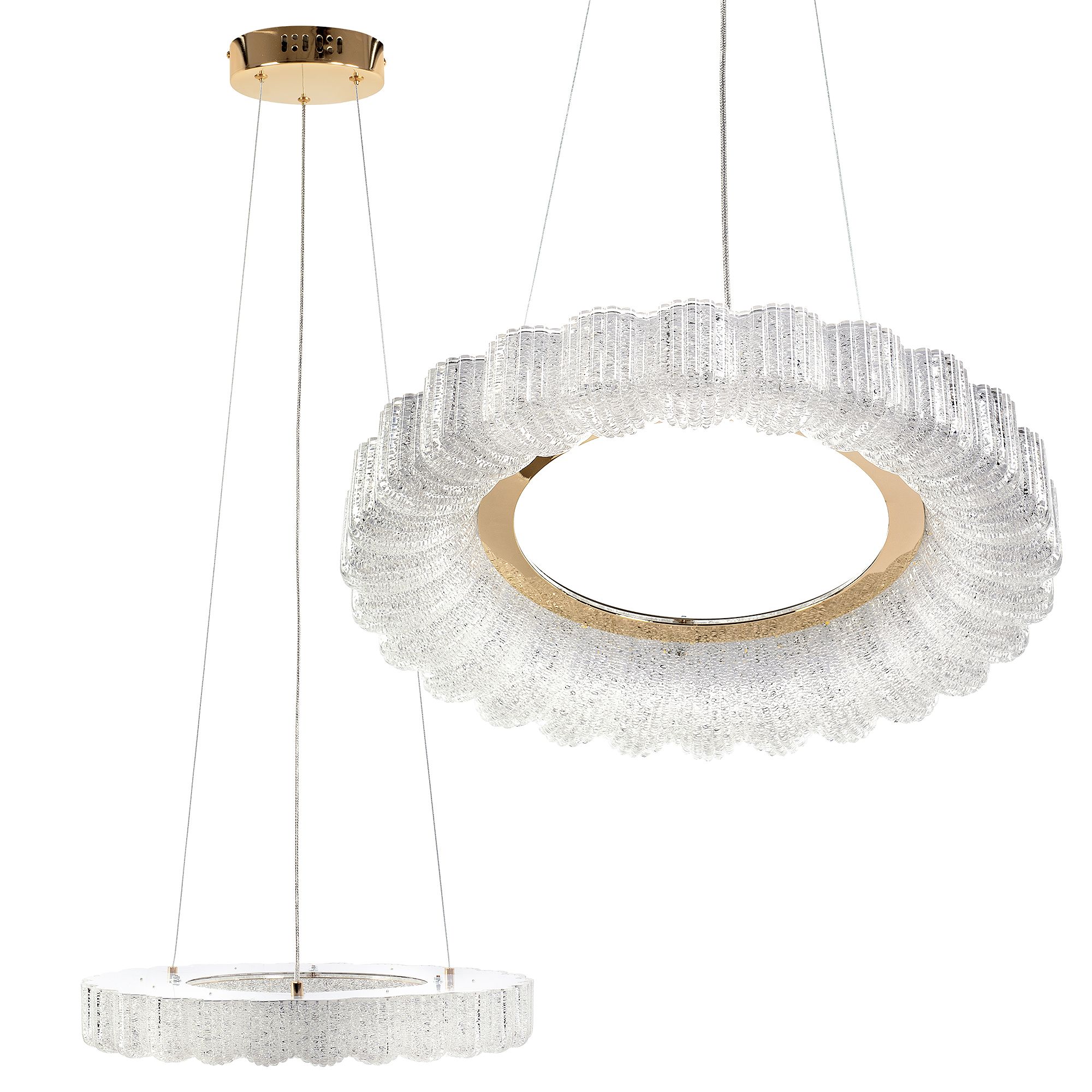 TOOLIGHT riippuva kattovalaisin LED MS018-CP ruusukulta, 40x40x5, 5cm