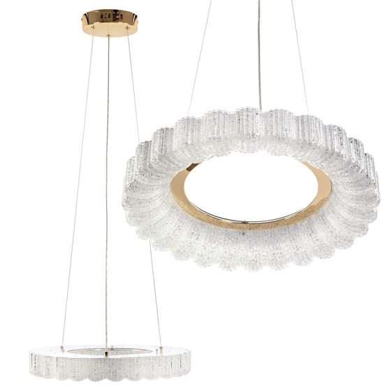 TOOLIGHT riippuva kattovalaisin LED MS018-CP ruusukulta, 40x40x5, 5cm