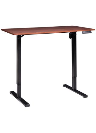 Sähkösäädettävä työpöytä TAVARES Ruskea/musta 120 cm 60 cm