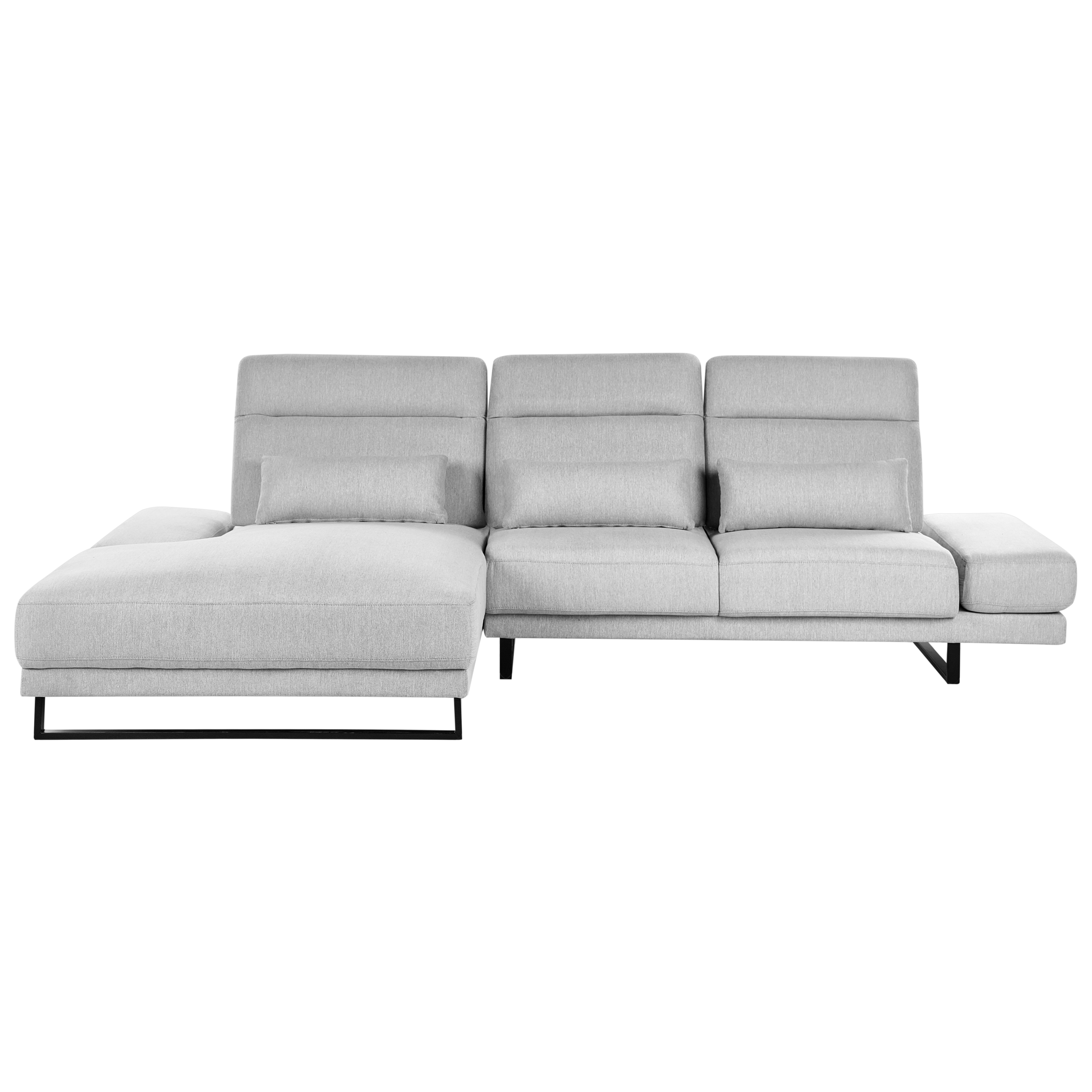 Kulmasohva IKAST kangas Vaaleanharmaa 4-istuttava Oikea