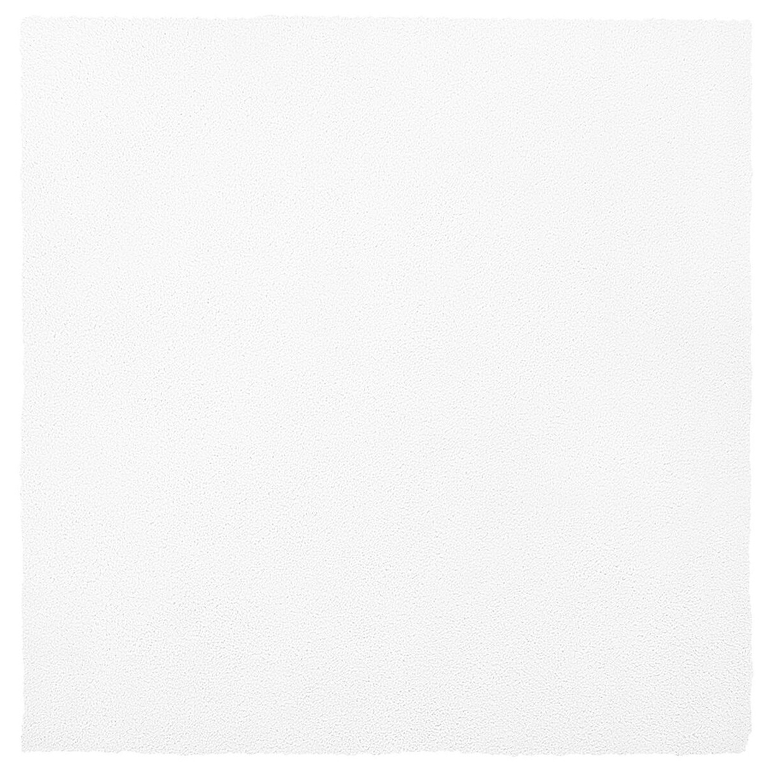 Korkeanukkainen matto DEMRE Valkoinen 200 x 200 cm