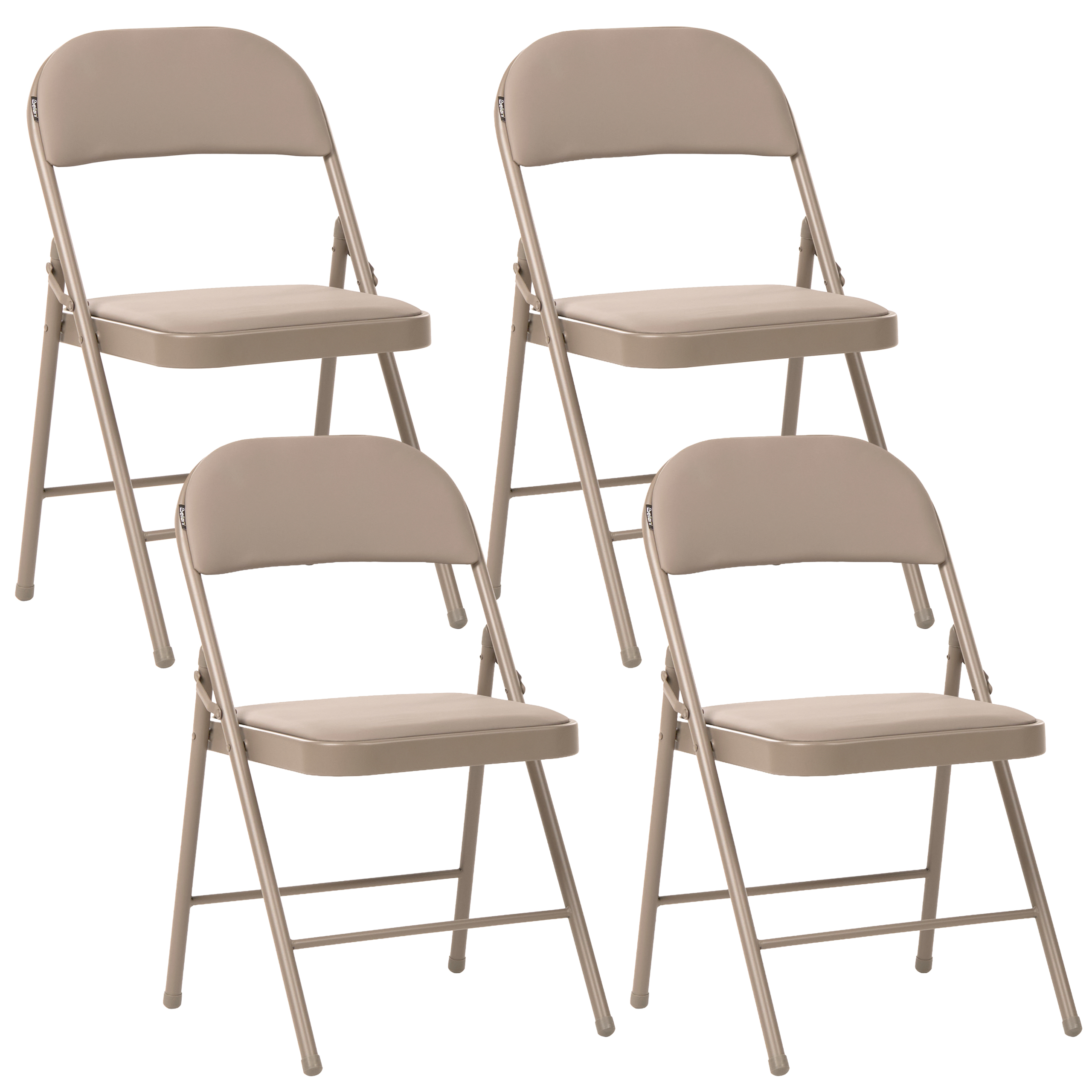 Taittotuolisetti 4 kpl SHASTA Metalli Beige