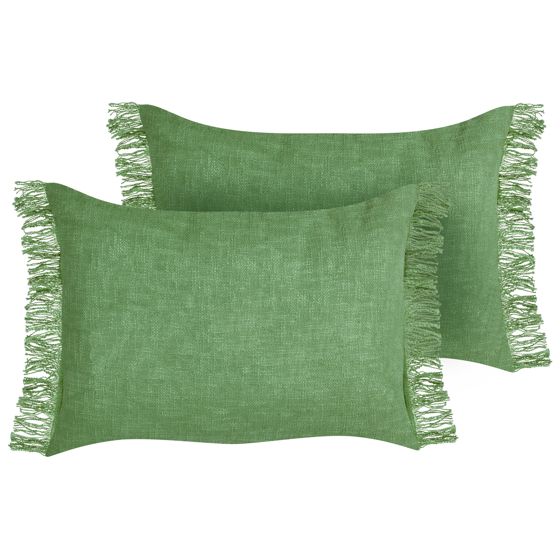Koristetyynysetti 2 kpl MABA puuvilla 50 x 35 cm Vihreä Hillitty