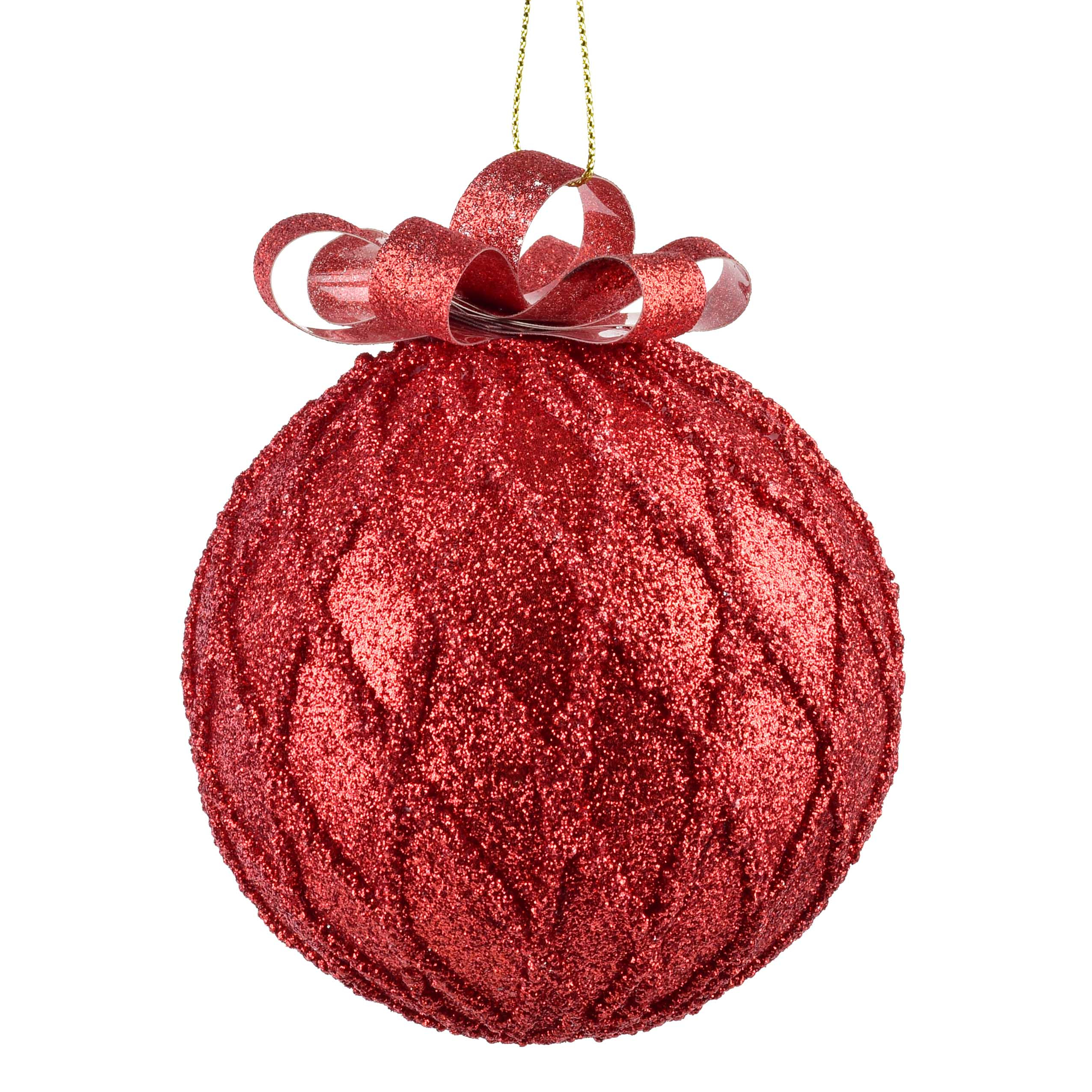 Joulupallo SANTA LILA koristeltu polystyreeni Ø10 cm