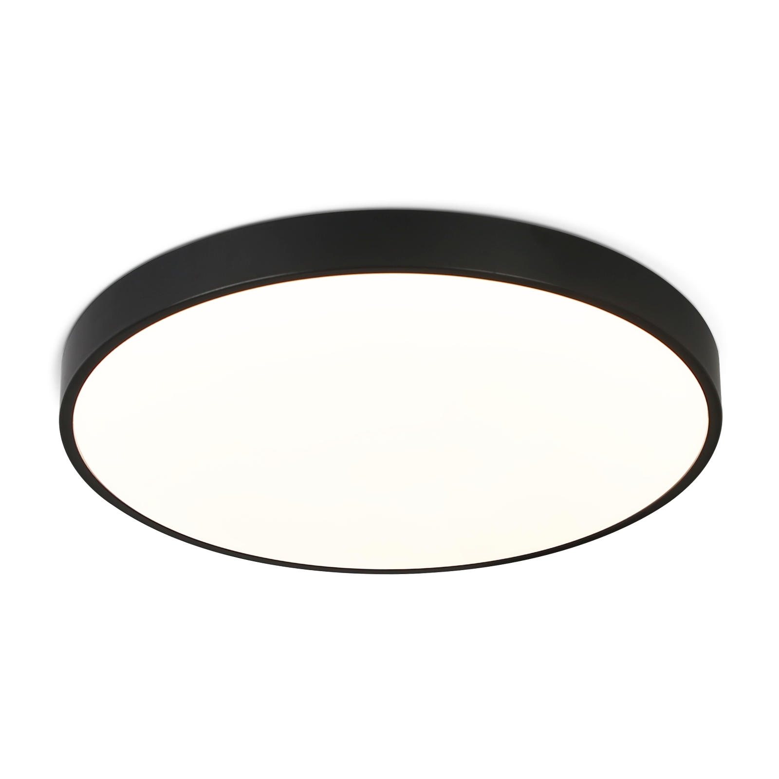 NETTLIFE LED - kattovalaisin, litteä, makuuhuoneen, lamppu, 17W, musta, lämmin Valkoinen, IP44 pyöreäKeittiön, lamppu Kylpyhuone Keittiö