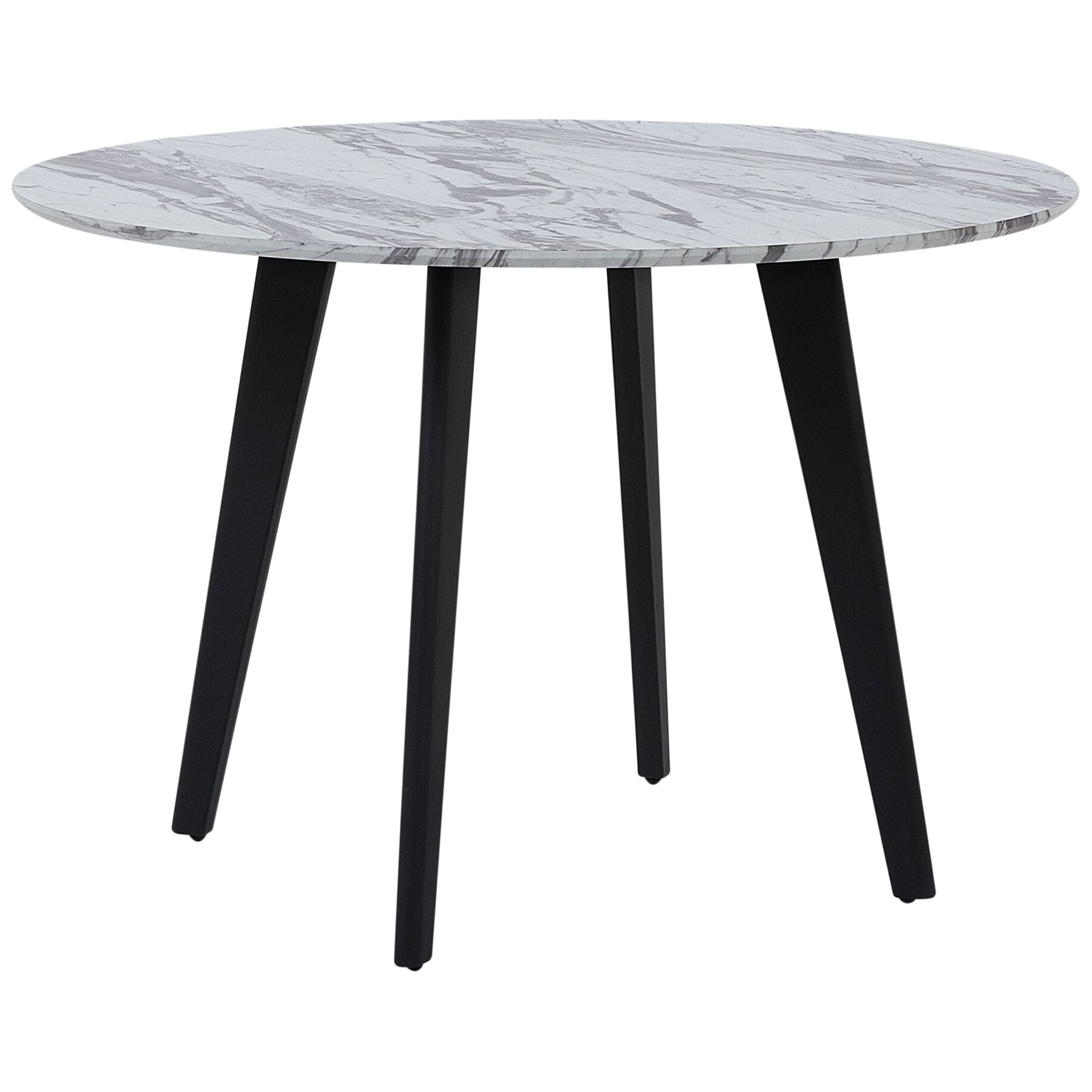 Ruokapöytä MOSBY Valkoinen marmorikuvio 110 cm 110 cm