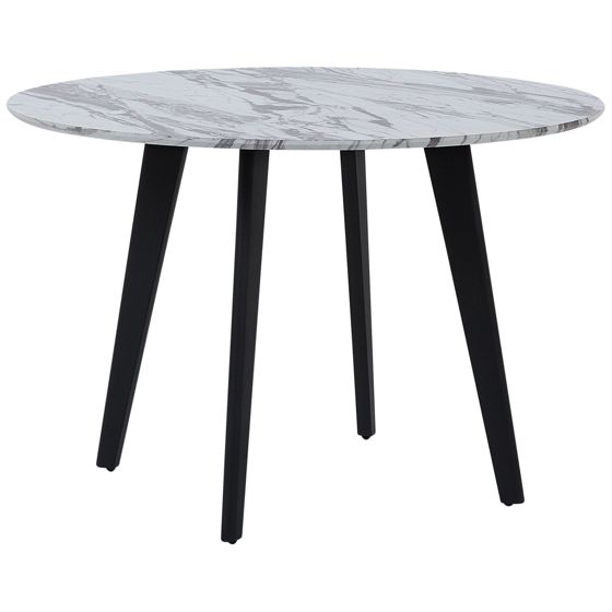 Ruokapöytä MOSBY Valkoinen marmorikuvio 110 cm 110 cm