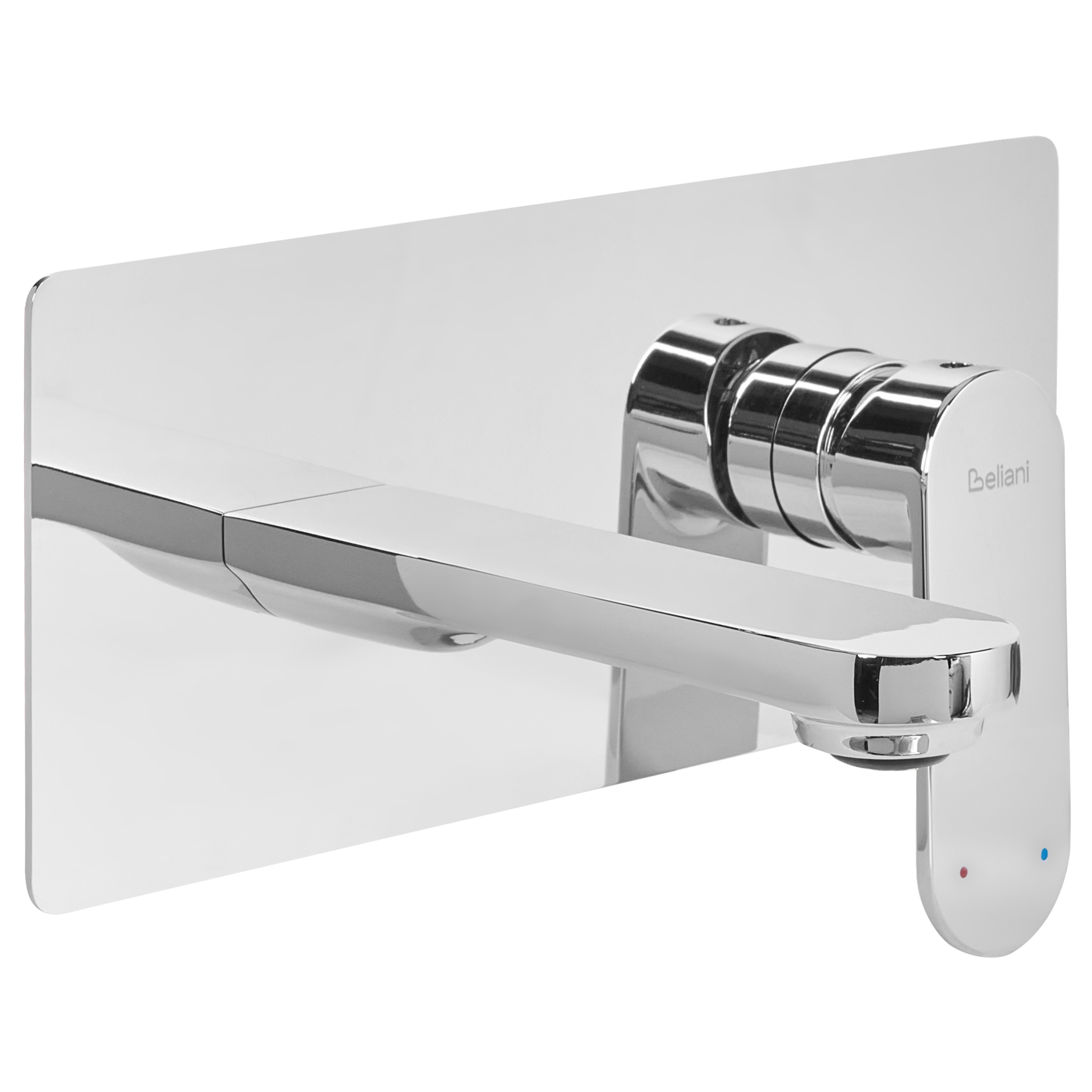 Seinään kiinnitettävä pesuallashana CHUNGARA messinki Hopea