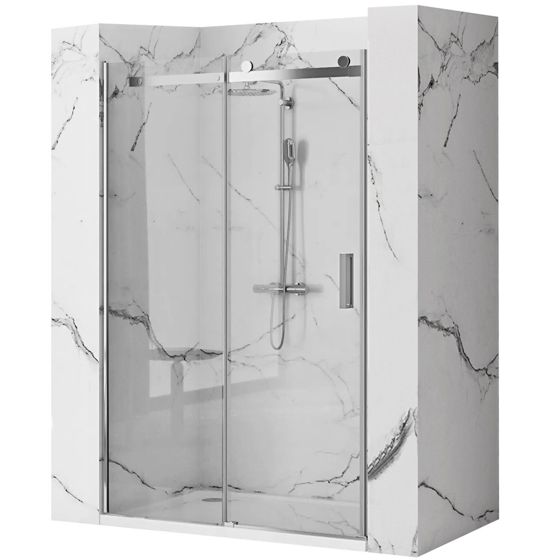 REA suihkuovi NIXON-2 120 kromi, 1, 4X119, 5X190CM