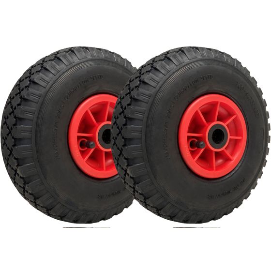 300x4 pneumaattiset pyörät 260x85mm muovivanteet 20mm rullalaakeri 150kg (2 kpl)