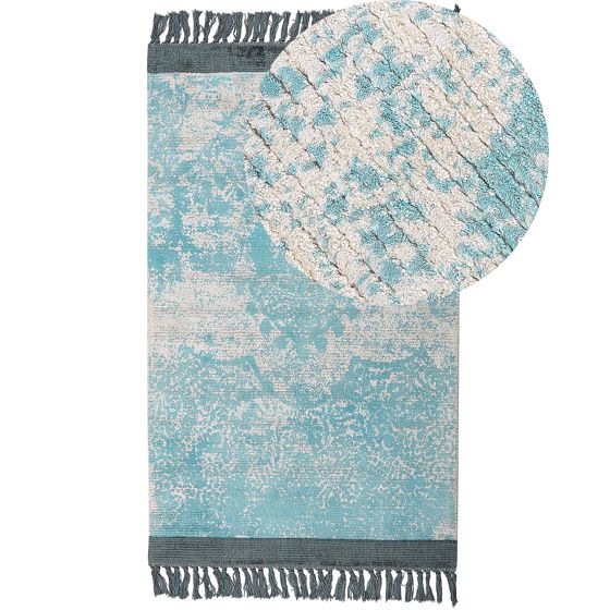 Matto AKARSU Sininen 80 x 150 cm viskoosi