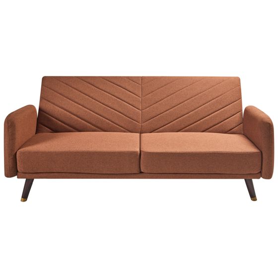 Vuodesohva SENJA keinopellava Oranssi 3-istuttava