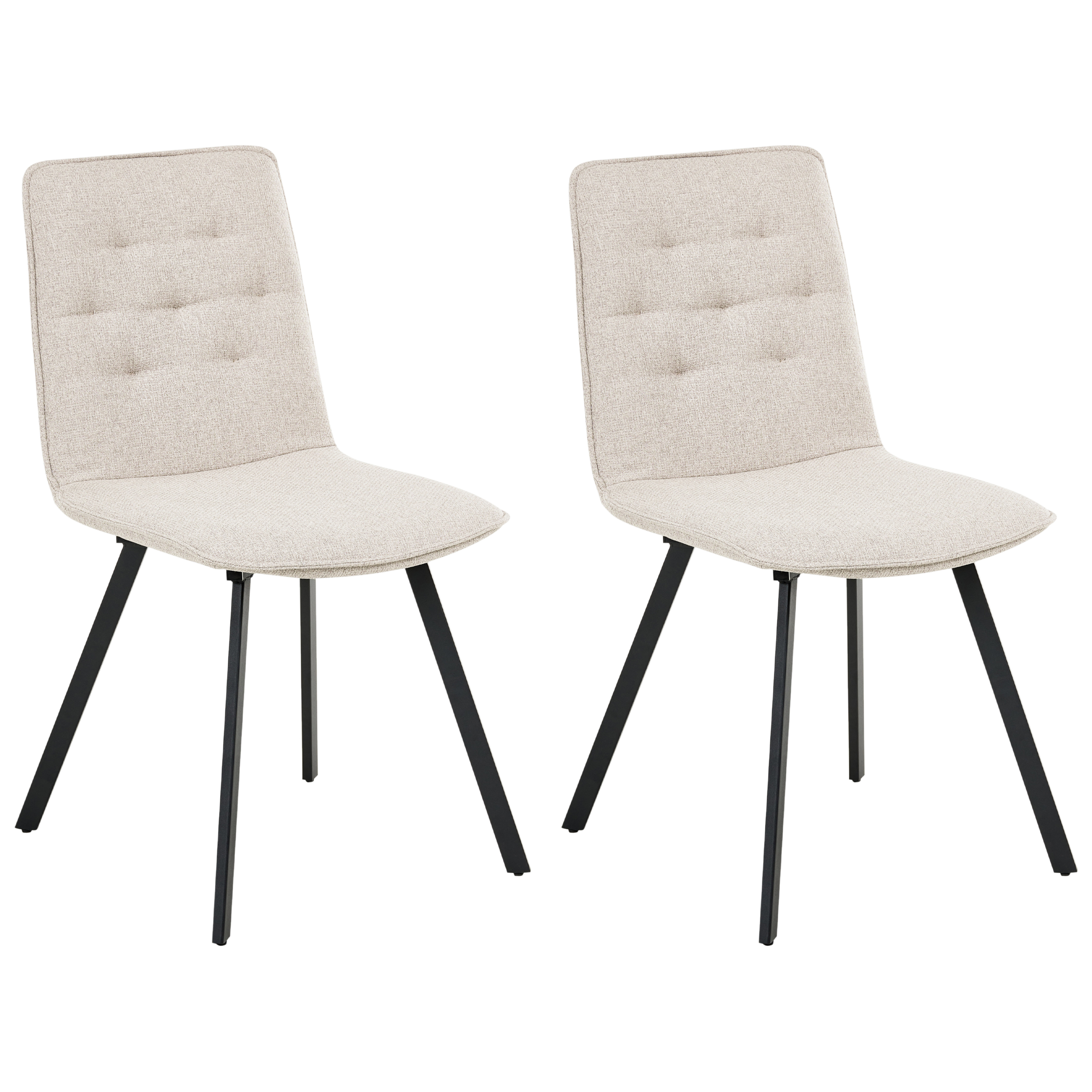 Ruokatuolisetti 2 kpl CARVER Kangas Beige