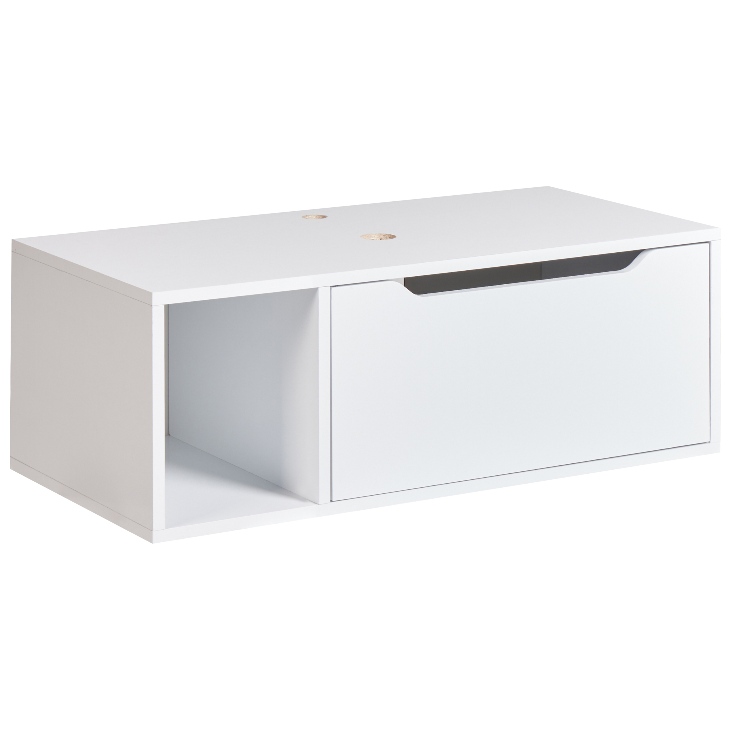 Seinäallaskaappi CASCAVEL 80 cm Valkoinen