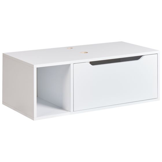 Seinäallaskaappi CASCAVEL 80 cm Valkoinen