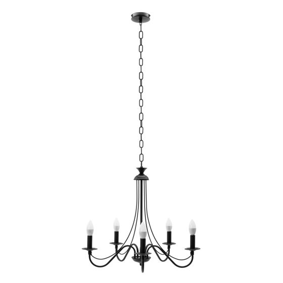 TOOLIGHT riippuva kattovalaisin APP647-5CP musta, 60x60x110cm