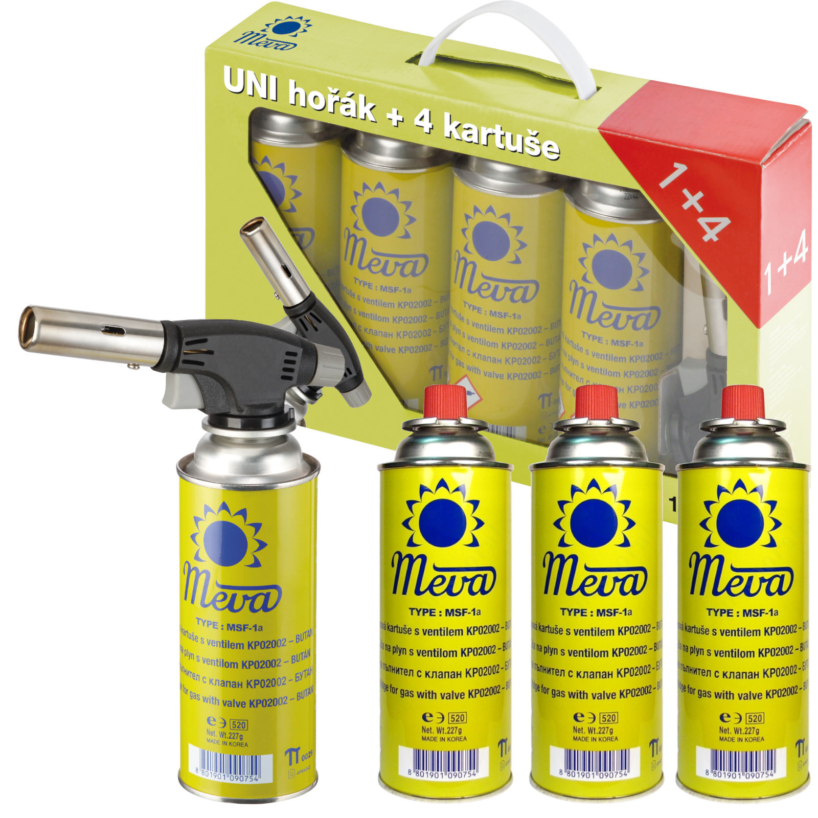 Creme Brulle 1kW yleisruokailukaasupoltin SET