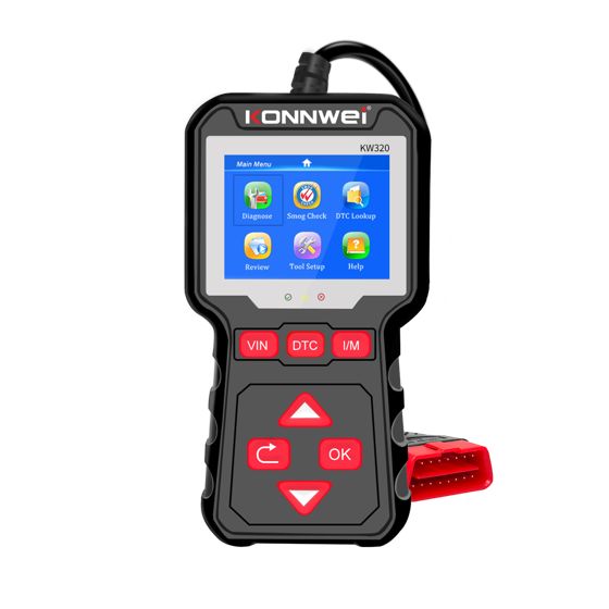 Konnwei KW320 OBD2 -diagnostiikkaskannerin testauslaite