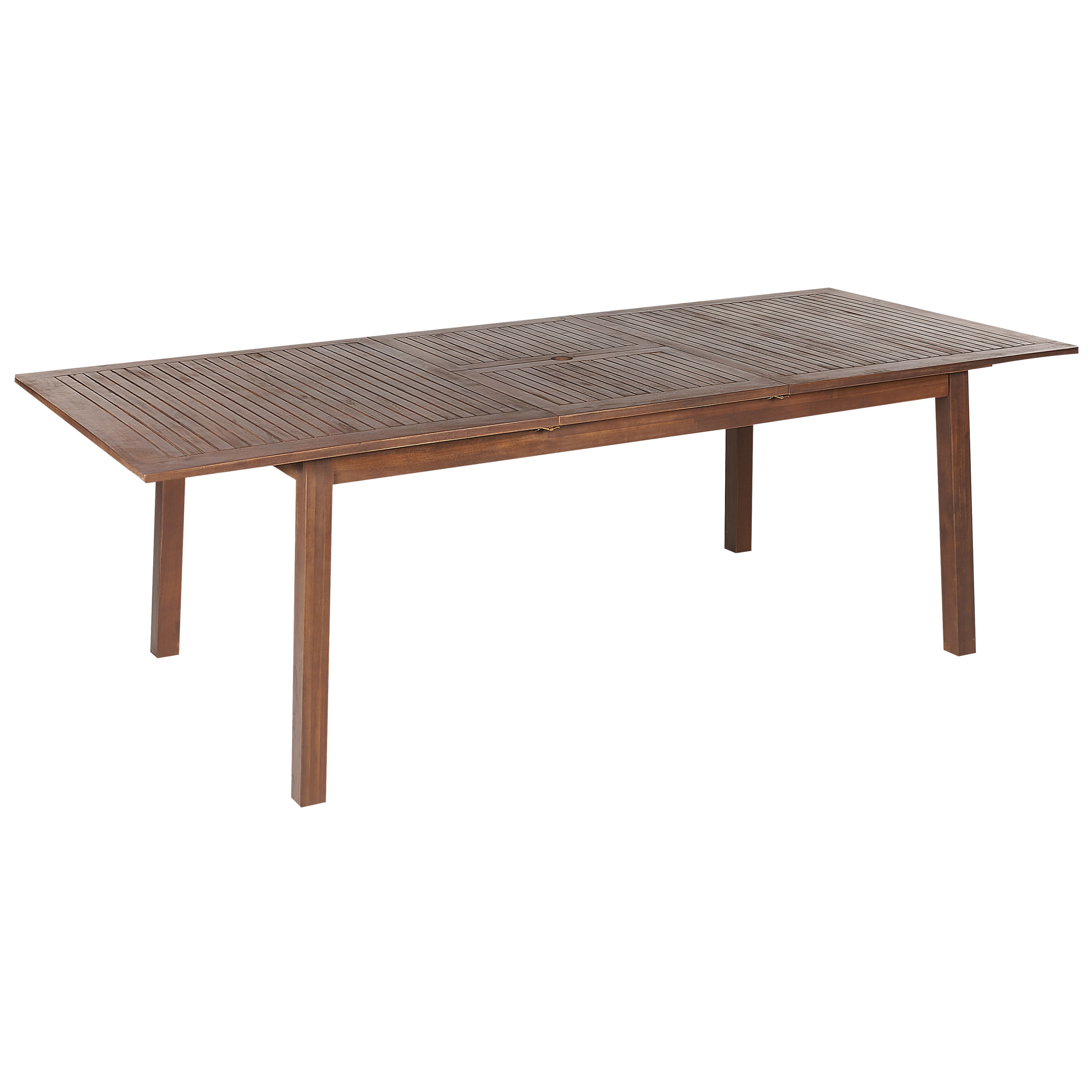 Jatkettava puutarhapöytä CESANA 180/240 cm 100 cm Akaasia Tummanruskea