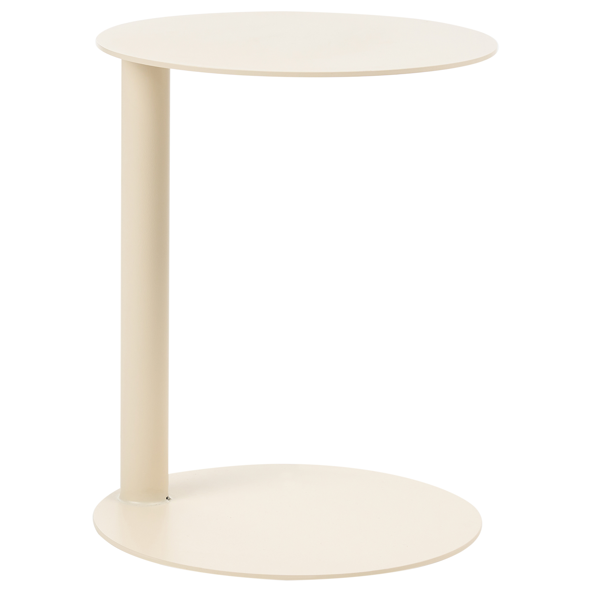 Ulkosivupöytä VENTURINA 40 cm 40 cm Metalli Beige