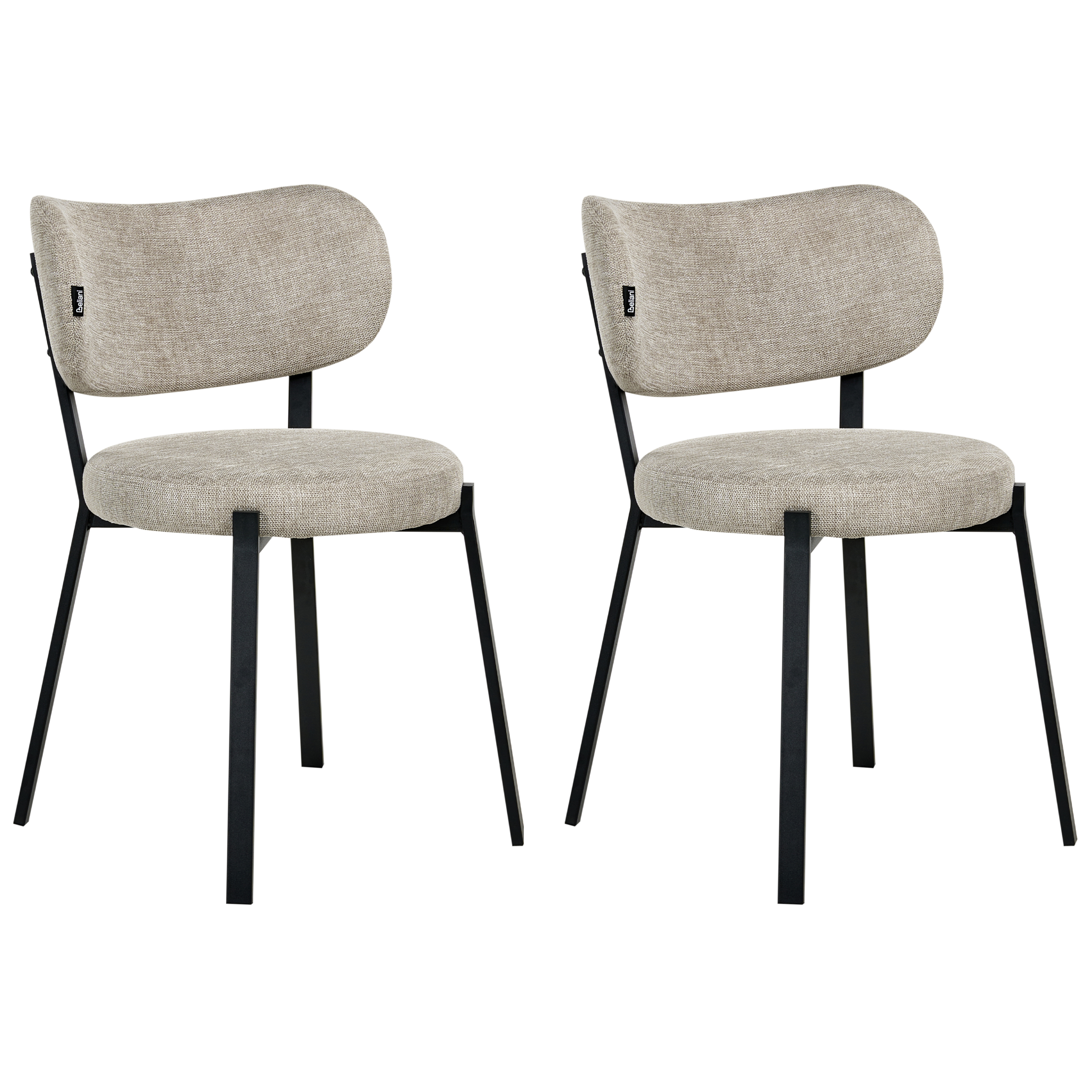 Ruokatuolisetti 2 kpl BRONTE Kangas Beige