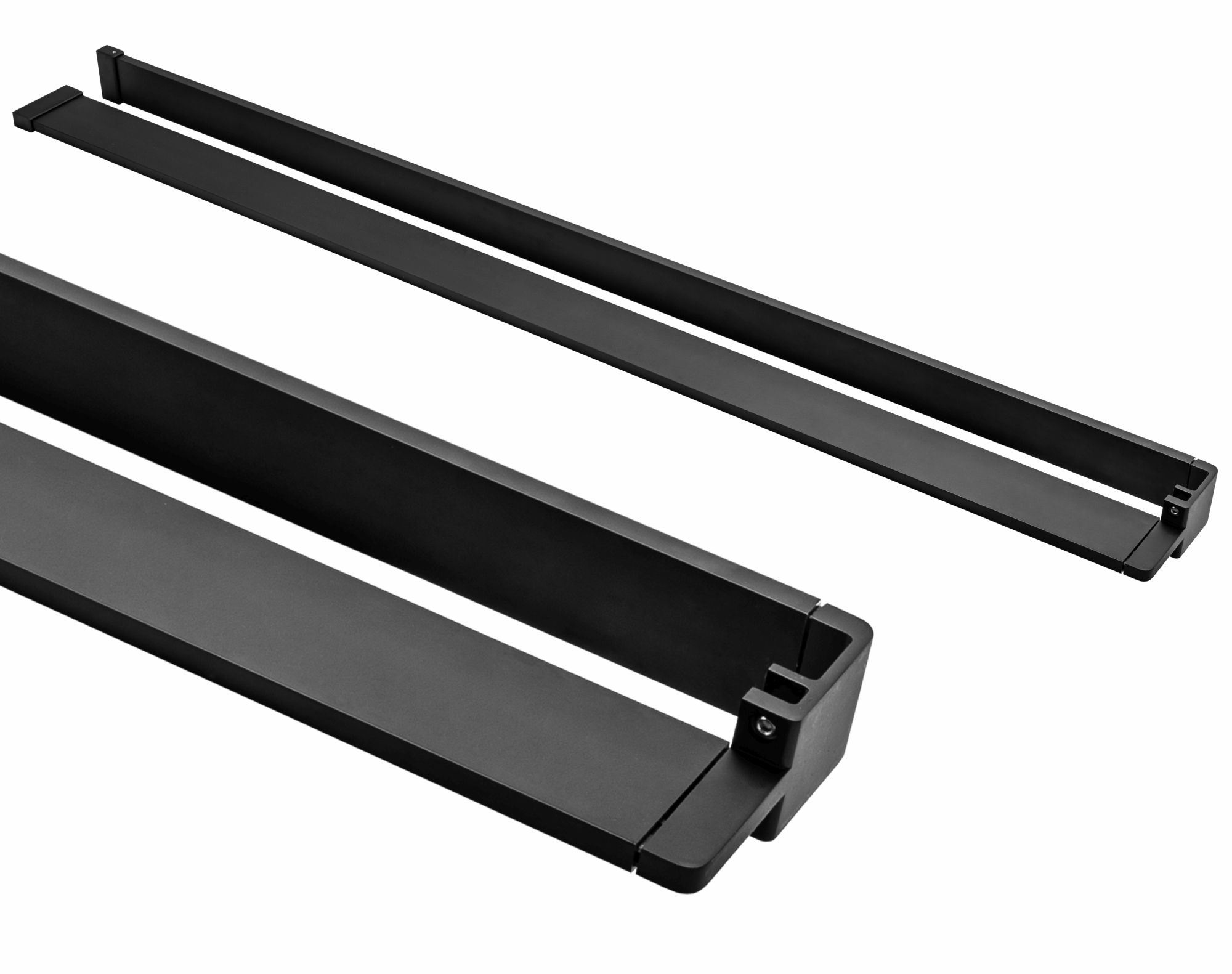 REA kylpyhuoneteline EVO musta, 120X12,5X120CM