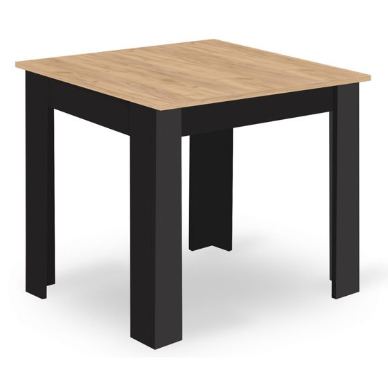 NP 80x80 Artisan-pöytä, mustat jalat