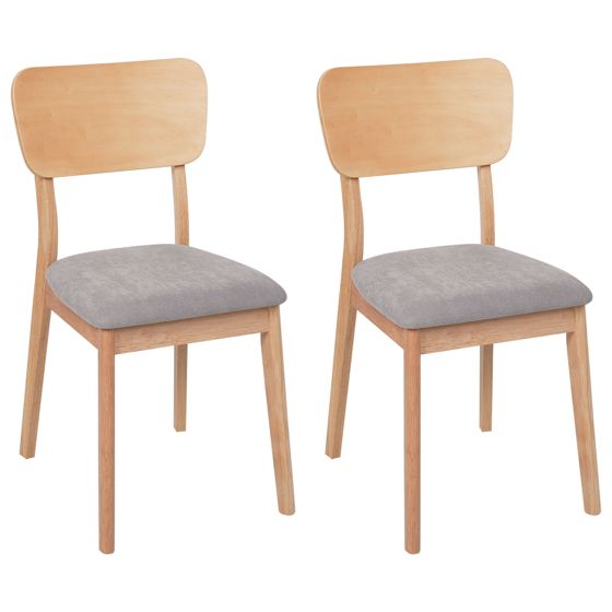 Ruokatuolisetti 2 kpl MINIER puu Vaaleanruskea