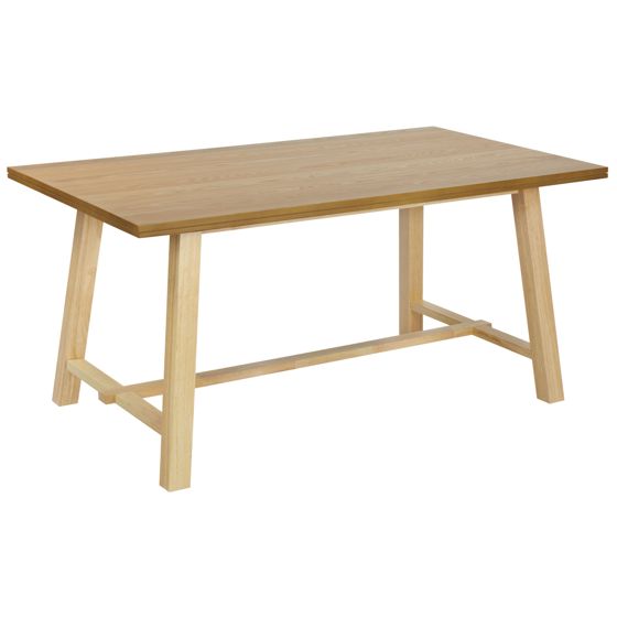 Ruokapöytä BARNES Luonnollinen saarniviilu 160 cm 90 cm